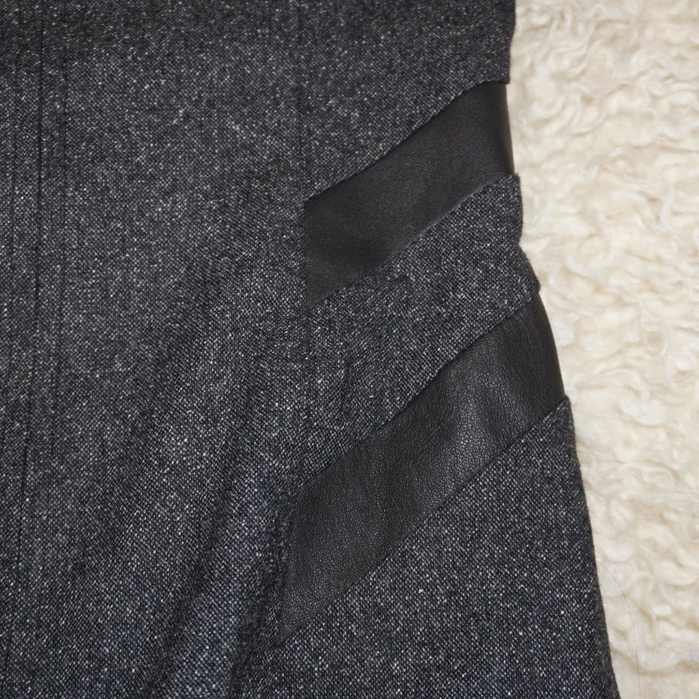 Rebecca Taylor Lamb Trim Silk/Wool Tweed Dress 6 - Picture 14 of 15